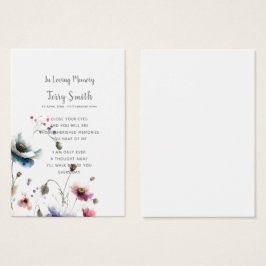 Begrafenis / Herdenking Gebed Kaart