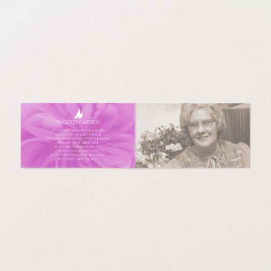 begrafenis in een liefdevol gebed van het roos/ged kaart (Binnenkant ongevouwen)