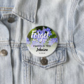 Begrafenis in liefdevolle herinnering | vergeet-mi ronde button 7,6 cm (In situ)