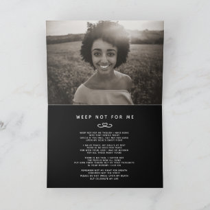 Begrafenis in ons hart voor altijd zwart gedicht kaart