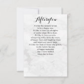 Begrafenis Modern Chic 4 Foto Sympathie Gebed Kaar (Achterkant)