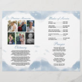 Begrafenis Orde van Levensduur Wolken Vogels Flyer (Achterkant)