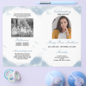 Begrafenis Orde van Levensduur Wolken Vogels Flyer (Enkel)