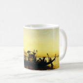 Begrafenis van een mummie op de Nijl door Frederic Koffiemok (Voorkant rechts)