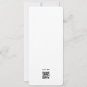 Begrafenis viering van het leven minimalistische f kaart (Achterkant)