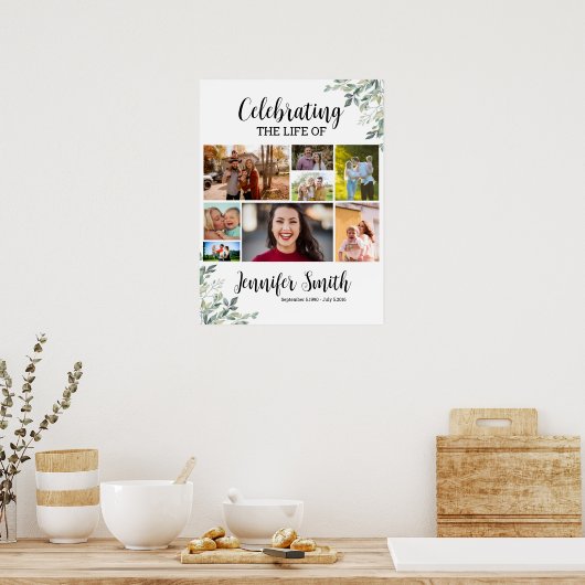 Begrafenis Welkomstbord Sjabloon Poster (Keuken)