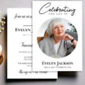 Begrafenisaankondiging, herdenkingsdienst Foto Kaart