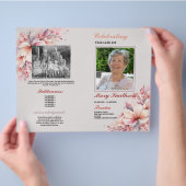 Begrafenisbestelling Service Viering van het leven Flyer (Hand)