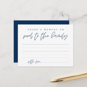 Begrafenisdienst, Deel een herinnering, Word Famil Briefkaart