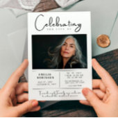 Begrafenisdienst met foto kaart