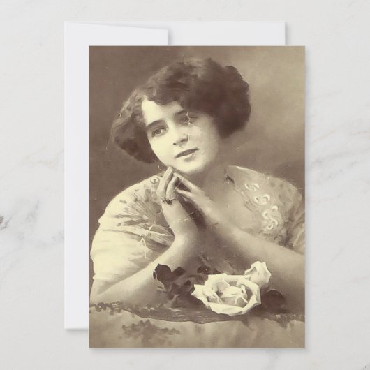 Begrafenisfoto Elegant Script Viering van het leve Kaart (Achterkant)