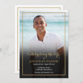 Begrafenisfoto Orde van de Dienst Programma (Voorkant / Achterkant)