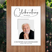 Begrafenisfoto viering van het leven poster