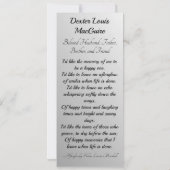 Begrafenisgebed Kaart | Eeuwig van jou (Achterkant)