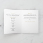 Begrafenisherdenking Orde van de Dienst Foto Programma (Binnen)