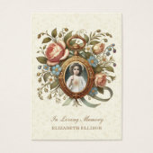 Begrafenismonument Floral Religious Prayer Kaart (Voorkant)