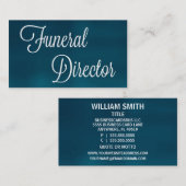 Begrafenisondernemer geborsteld Visitekaartje (Voorkant / Achterkant)