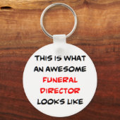 begrafenisondernemer, geweldige sleutelhanger (Voorkant)