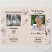 Begrafenisorder Service Viering van het leven Past Flyer (Voorkant)