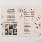 Begrafenisorder Service Viering van het leven Past Flyer (Achterkant)