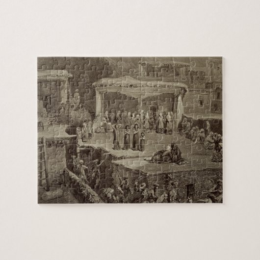 begrafenisplechtigheid in Akhaltchi, Dagest Legpuzzel (Horizontaal)