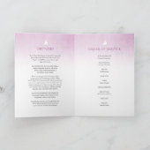 Begrafenisprogramma volgorde van de dienst paarse programma (Binnen)