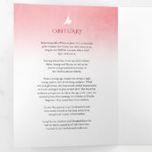 Begrafenisprogramma volgorde van service red rose drieluik programma (Binnenzijde eerst)