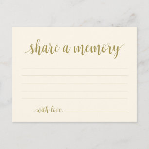 Begrafenisservice, Gold Script, Een Kaart delen