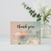 Begrafenissympathie Dank u kaart (Staand voorkant)