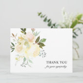 Begrafenissympathie Hartelijk dank voor uw persoon Bedankkaart (Staand voorkant)