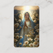 Begrafenisverlies Hail Mary Prayer Sympathy Card Visitekaartje (Voorkant)