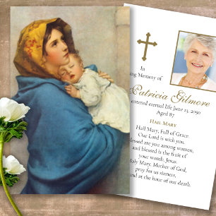 Begrafenisverlies Madonnina Gebed Sympathie Kaarte Visitekaartje