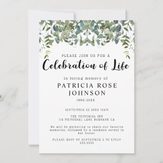 begrafenisviering van de aankondiging van het leve (Voorkant)