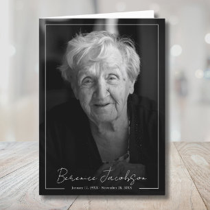 Begrafenisviering van het LIFE-programma Bedankkaart