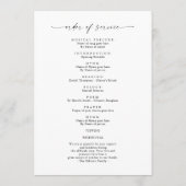 Begrafenisvolgorde van de dienst Viering van het l Programma (Achterkant)