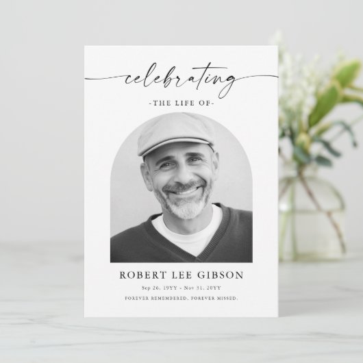 Begrafenisvolgorde van de dienst Viering van het l Programma (Staand voorkant)