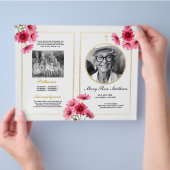 Begrafenisvolgorde van levensduur Cosmos Pink Flow Flyer (Hand)