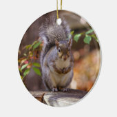 Begrepen eekhoorn keramisch ornament (Links)