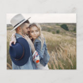 Begrepen Elegant sparen de Datum Twee Witte Foto Flyer (Achterkant)