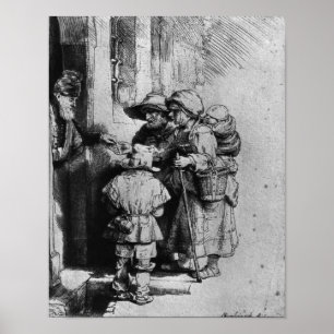 Begrepen op de deur van een huis, 1648 poster