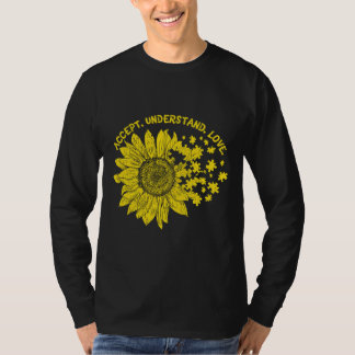 Begrijp Autisme Awa voor autistische Kinder onders T-shirt