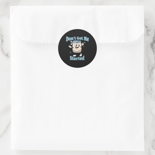 Begrijp me niet Sourdough Lover Schattige Bread Ba Ronde Sticker (Tas)