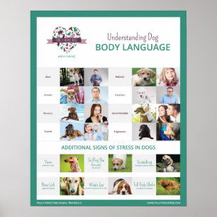 Begrijpend Dog Body Language 16 x 20 Poster