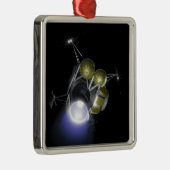 Begrip van een bemanningslid dat afspringt metalen ornament (Rechts)