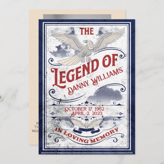 Begript als militair veteraan kaart (Voorkant / Achterkant)