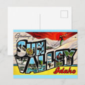 Begroeting Sun Valley Idaho Briefkaart (Voorkant / Achterkant)