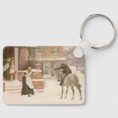 Begroeting van de postbode door Robert Walker Macb Sleutelhanger (Voorkant)