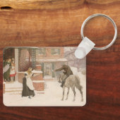 Begroeting van de postbode door Robert Walker Macb Sleutelhanger (Voorkant)