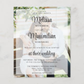 Begrotende witte kleur transparant 2 foto QR-code (Voorkant)