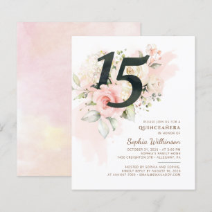 Begroting 15e verjaardag Floral Quinceanera